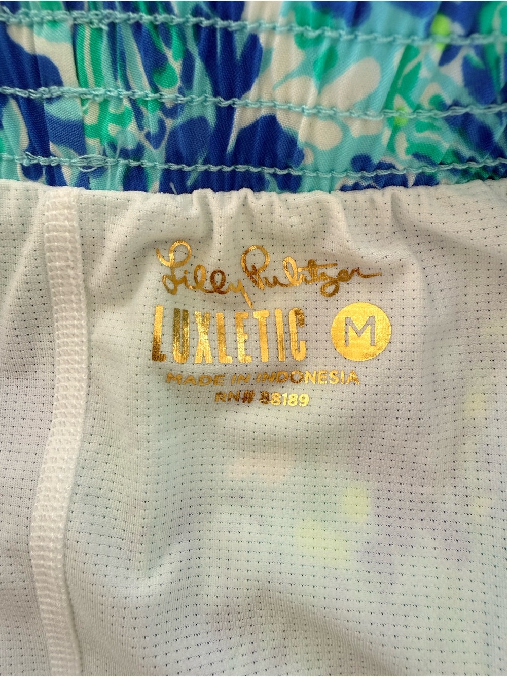 S- Lilly Pulitzer Seafoam Racerback Tank and M- Ocean Trail Shorts - Picture 7 of 12